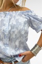 blusa con scollo elasticizzato madrid